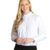 Clerical Shirt: Women 1' Slip-in Collar L/S White - Reliant Shirts